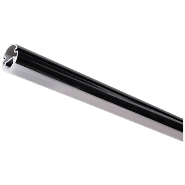 18" Black 4000K Frosted LED Lighted Closet Rod